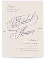 Elegant Moon Bridal Shower Invitations