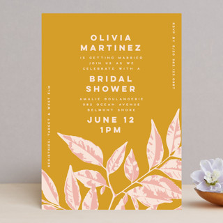 Leaves Bridal Shower Invitations