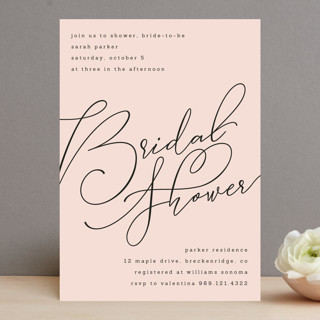 Classic Shower Bridal Shower Invitations