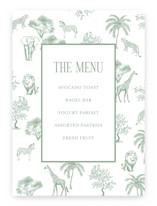 Baby Shower Menu Signs