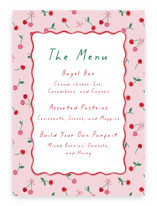 Baby Shower Menu Signs