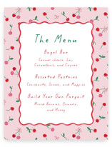 Baby Shower Menu Signs