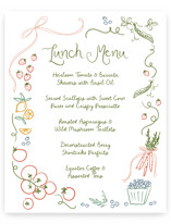 Baby Shower Menu Signs