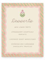 Baby Shower Menu Signs