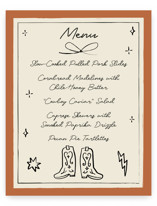 Baby Shower Menu Signs