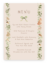 Baby Shower Menu Signs