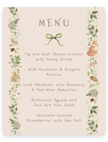 Baby Shower Menu Signs