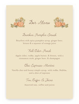 Autumn Harvest Baby Shower Menu Signs
