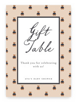 Teddy Bear Monogram Baby Shower Party Signs