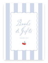 Sail Boats Baby Baby Shower Party Signs