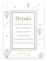 Hot air balloons Baby Shower Party Signs