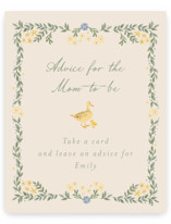 Cottage Life Baby Shower Party Signs