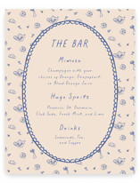 Doodle Tea Party Baby Shower Bar Signs