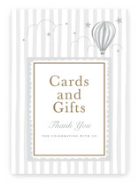 Hot air balloons Baby Shower Bar Signs