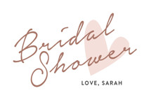 Bridal Heart Bridal Shower Favor Stickers
