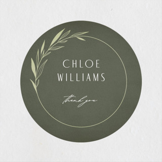 Botanical Arches Bridal Shower Favor Stickers