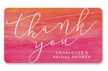 Rose Soiree Bridal Shower Favor Stickers