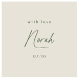 Modern Script Bridal Shower Favor Stickers