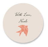 Birdsong Bridal Shower Favor Stickers