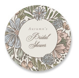 bouquet wrap Bridal Shower Favor Stickers