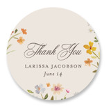 Garden Bridal Shower Favor Stickers