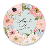 Blooming Bridal Shower Favor Stickers