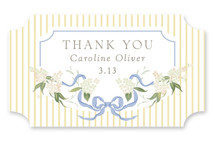 Summer Floral Bridal Shower Favor Stickers