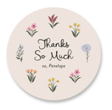 Wildflower Bloom Bridal Shower Favor Stickers