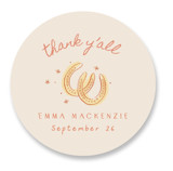 Cocktails & Cowgirls Bridal Shower Favor Stickers