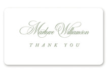 Chic Script Bridal Shower Favor Stickers