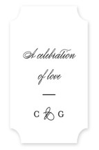 Timeless Together Bridal Shower Favor Stickers