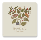 Radiant Botany Bridal Shower Favor Stickers