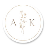 kouignette Bridal Shower Favor Stickers