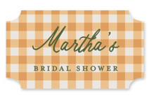 Farmers Market Bridal Shower Favor Stickers