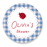 Love Bug Bridal Shower Favor Stickers