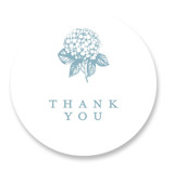 Hydrangea bloom Bridal Shower Favor Stickers