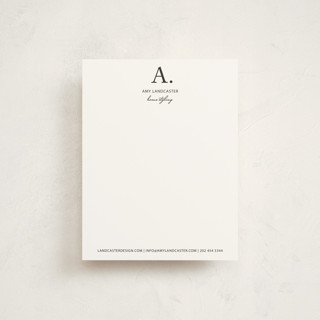 Initial then Period Business Stationery
