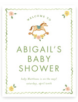 Wave Baby Shower Welcome Signs