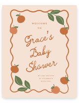 A Little Cutie Baby Shower Welcome Signs