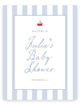 Sail Boats Baby Baby Shower Welcome Signs