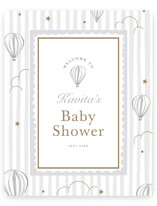 Hot air balloons Baby Shower Welcome Signs