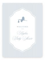Storybook stork Baby Shower Welcome Signs