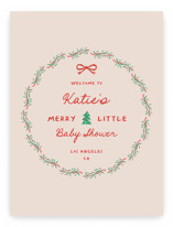 Merry Little Baby Shower Welcome Signs