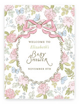 Floral & Lace Baby Shower Baby Shower Welcome Signs