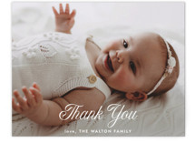 Sweet Beginning Flat Birth Announcements Thank You Cards