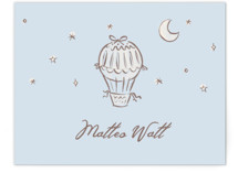 Up Up Flat Birth Announcements Thank You Cards