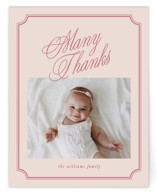 Sweet Marquee Flat Birth Announcements Thank You Cards