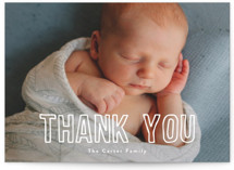 little name Flat Birth Announcements Thank You Cards