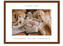 Pure Love Flat Birth Announcements Thank You Cards