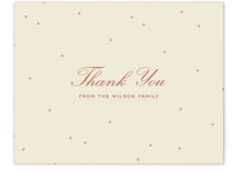 tiny polka dots Flat Birth Announcements Thank You Cards